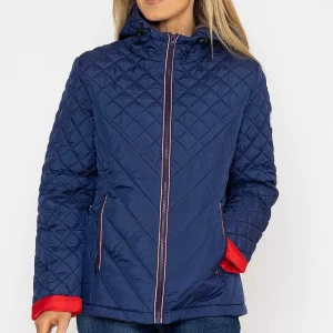 West Quay Quilted Jacket In Navy*Women Coats & Jackets