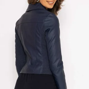 J'aime la Vie Quilted Side Zip Jacket In Navy*Women Coats & Jackets