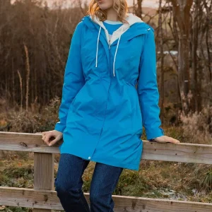 Kelly & Grace Weekend Rain Mac In Blue*Women Coats & Jackets