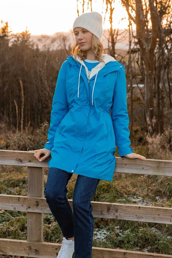 Kelly & Grace Weekend Rain Mac In Blue*Women Coats & Jackets