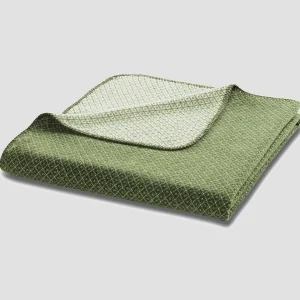 Biederlack Recover Tiny Diamond Throw 150X200Cm In Green* Homeware