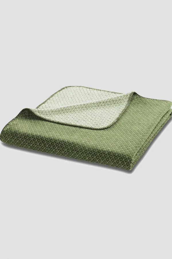 Biederlack Recover Tiny Diamond Throw 150X200Cm In Green* Homeware
