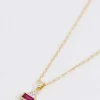 Joularie Red Stone Necklace* Necklaces