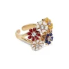 Newbridge Silverware Jewellery Revolving Cluster Floral Ring* Teenager