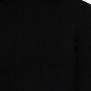 Pala D'oro Sport Rib Polo Knit In Black*Women Jumpers & Cardigans