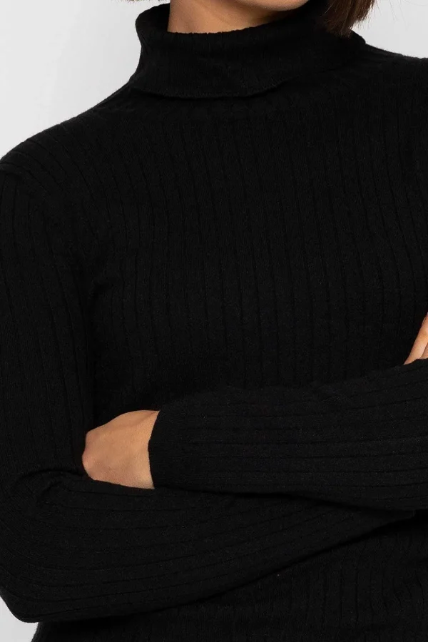Rowen Avenue Rib Roll Neck Knit In Black*Women Jumpers & Cardigans