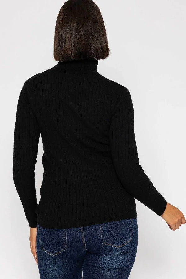 Rowen Avenue Rib Roll Neck Knit In Black*Women Jumpers & Cardigans