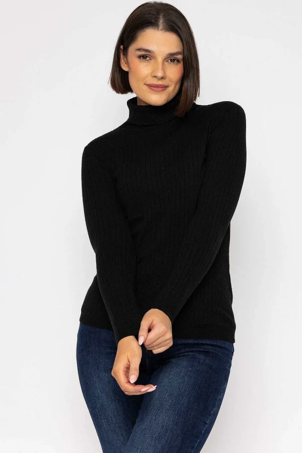 Rowen Avenue Rib Roll Neck Knit In Black*Women Jumpers & Cardigans