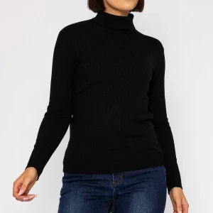 Rowen Avenue Rib Roll Neck Knit In Black*Women Jumpers & Cardigans