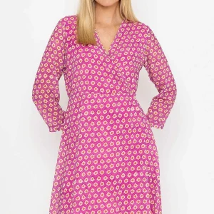 Pala D'oro Roisin Knee Length Dress In Pink Print*Women Dresses & Jumpsuits