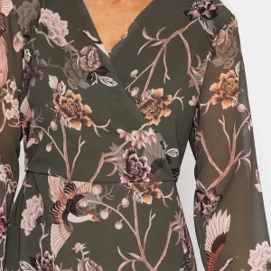 Pala D'oro Roisin Knee Length Dress In Khaki Print*Women Dresses & Jumpsuits
