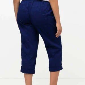 Ulla Popken Roll-Tab Hem Stretch Cargo Pants In Dark Blue*Women Jeans & Trousers