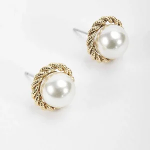 Soul Jewellery Rope Detail Pearl Earrings* Boxed Gifts
