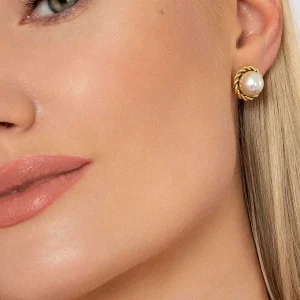 Soul Jewellery Rope Detail Pearl Earrings* Boxed Gifts