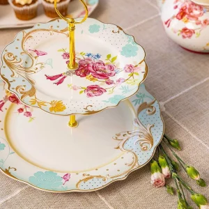 Rosa Belle Two Tier Cake Plate* Homeware