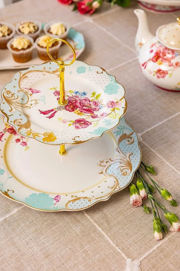 Rosa Belle Two Tier Cake Plate* Homeware