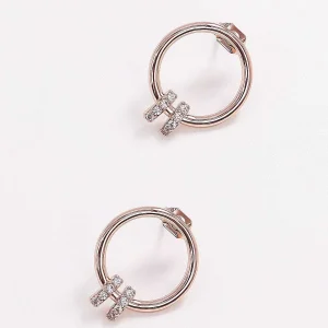 Joularie Rose Gold Double Bar Earrings* Earrings