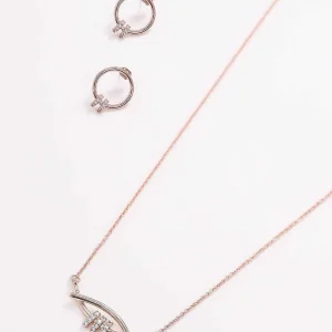 Joularie Rose Gold Double Bar Necklace* Necklaces