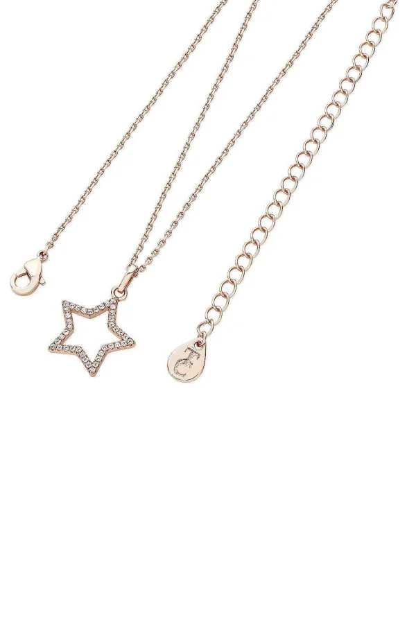 Tipperary Crystal Jewellery Rose Gold Star Pendant* Boxed Gifts