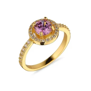 Knight & Day Round Amethyst Ring Size 7* Jewellery