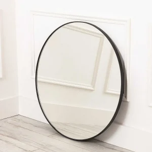 Carraig Donn HOME Round Black Modern Mirror* Homeware