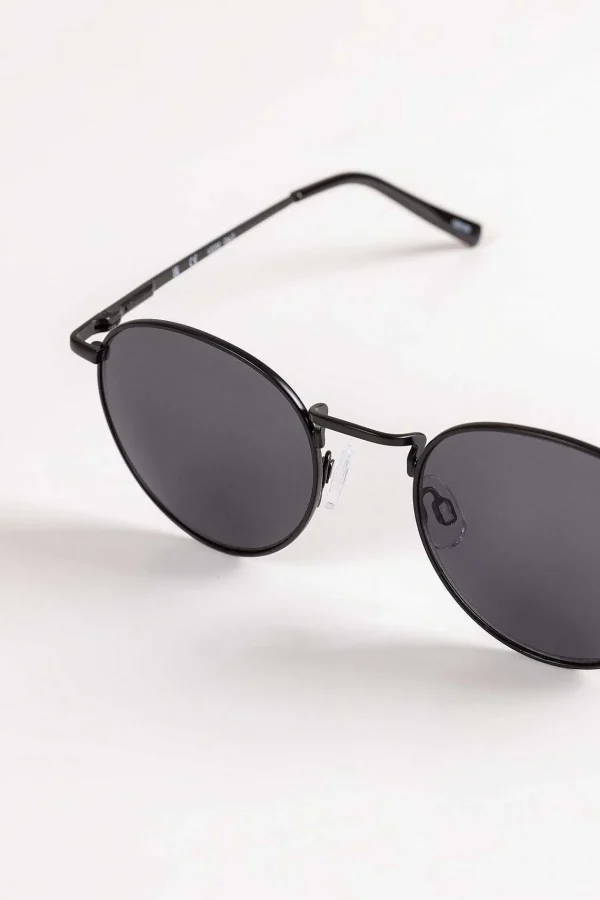 Vero Moda Accessories Round Frame Sunglasses In Black* Sunglasses