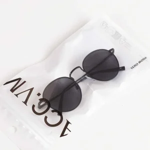 Vero Moda Accessories Round Frame Sunglasses In Black* Sunglasses
