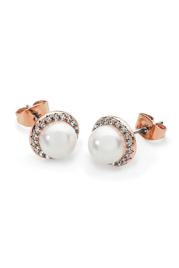 Tipperary Crystal Jewellery Round Pearl Earrings* Boxed Gifts