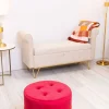 Carraig Donn HOME Round Red Ottoman* Homeware