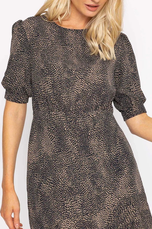 Rowen Avenue Ruffle Hem Dress In Leopard Print*Women Dresses & Jumpsuits