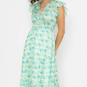 Rowen Avenue Ruth Midi Dress In Green Print*Women Dresses & Jumpsuits