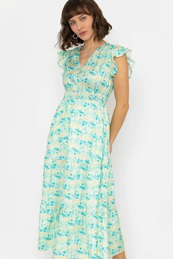 Rowen Avenue Ruth Midi Dress In Green Print*Women Dresses & Jumpsuits