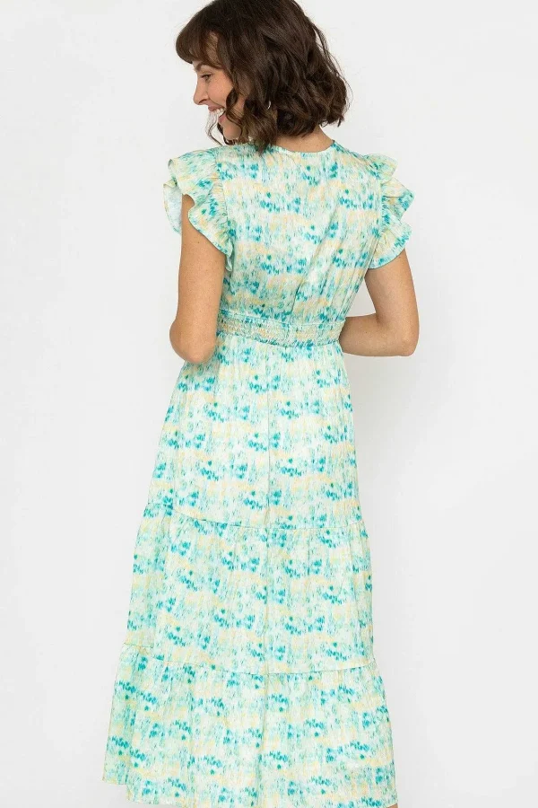 Rowen Avenue Ruth Midi Dress In Green Print*Women Dresses & Jumpsuits
