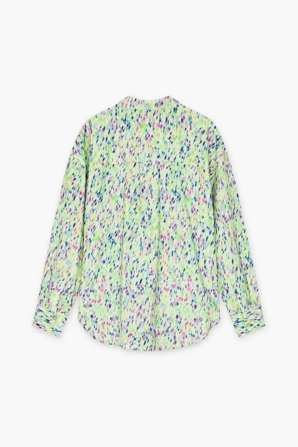 Cks Fashion Ruttens Shirt In Green Print*Women Tops & Blouses