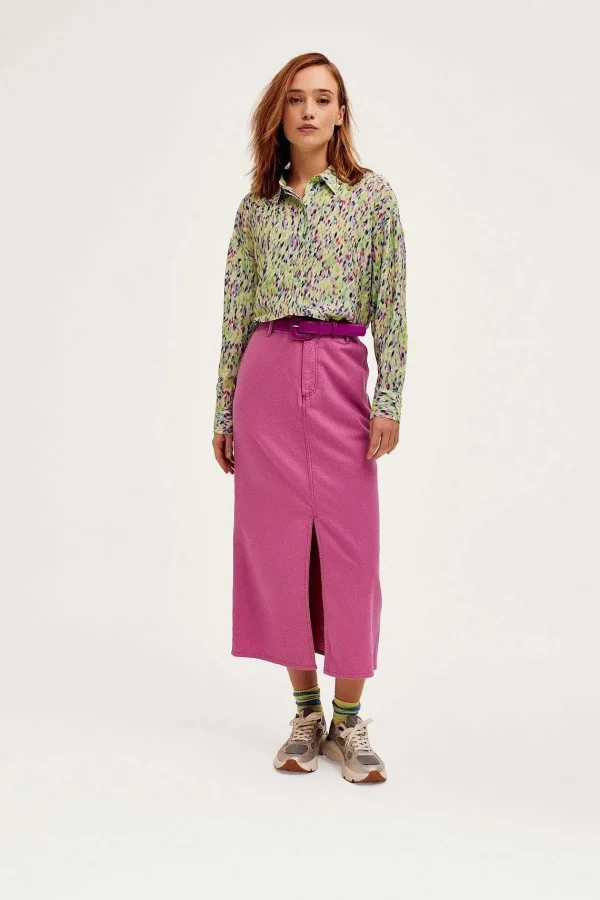 Cks Fashion Ruttens Shirt In Green Print*Women Tops & Blouses