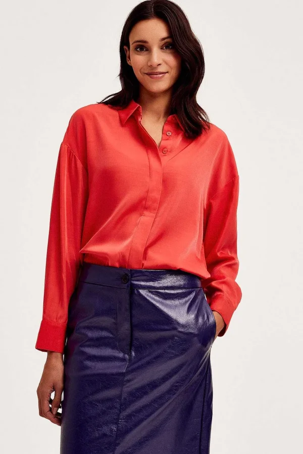 Cks Fashion Ruttens Shirt In Red*Women Tops & Blouses