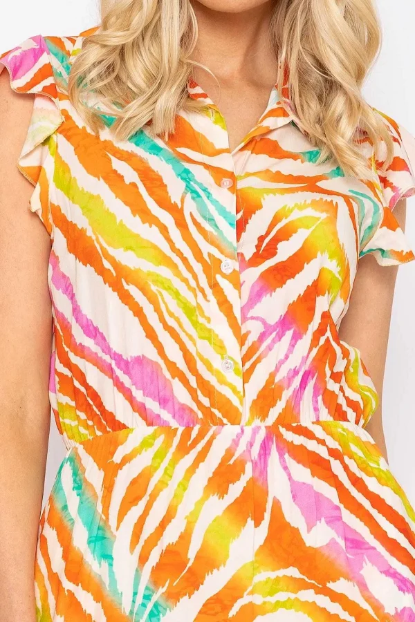 Rowen Avenue Sacha Zebra Printed Midi Dress*Women Dresses & Jumpsuits