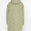 J'aime la Vie Sage Green Long Line Hooded Coat*Women Coats & Jackets