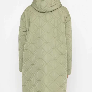 J'aime la Vie Sage Green Long Line Hooded Coat*Women Coats & Jackets