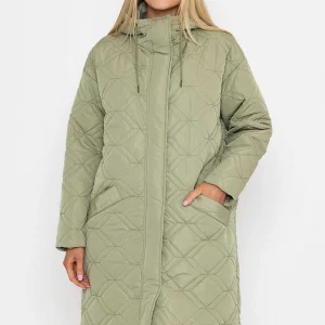 J'aime la Vie Sage Green Long Line Hooded Coat*Women Coats & Jackets
