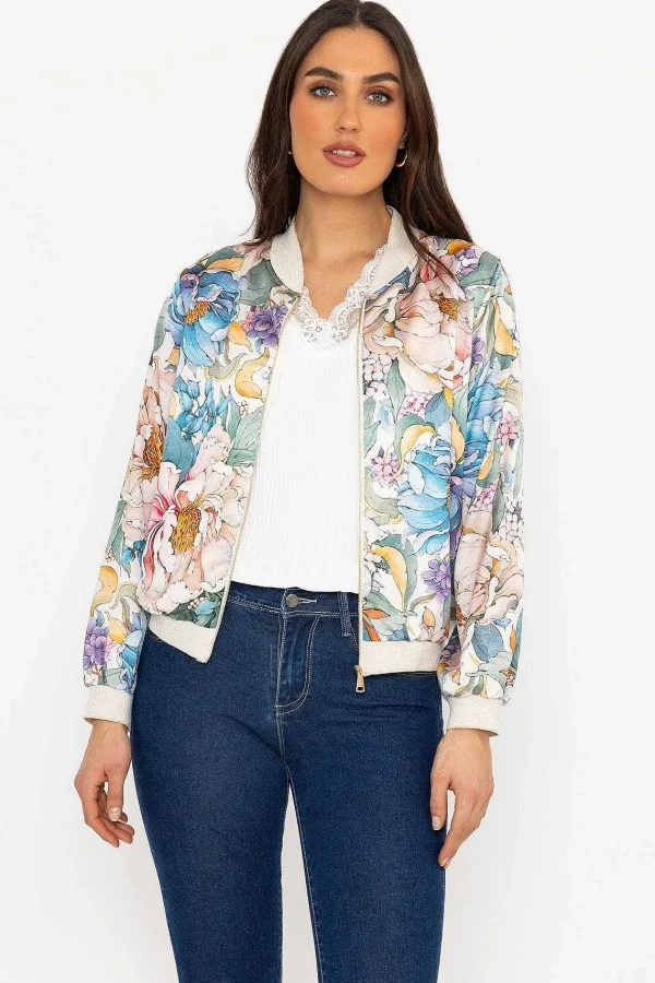 Pala D'oro Sage Printed Bomber Jacket*Women Coats & Jackets