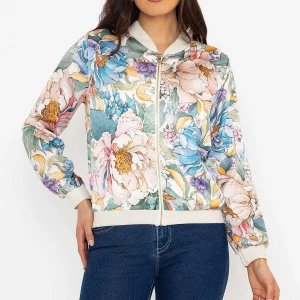 Pala D'oro Sage Printed Bomber Jacket*Women Coats & Jackets