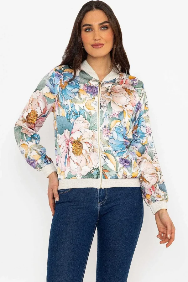 Pala D'oro Sage Printed Bomber Jacket*Women Coats & Jackets