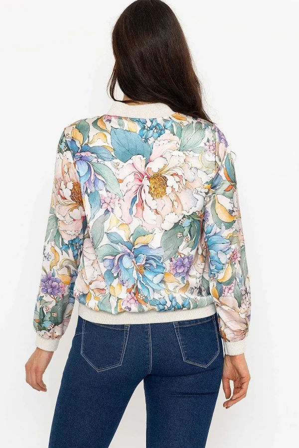Pala D'oro Sage Printed Bomber Jacket*Women Coats & Jackets
