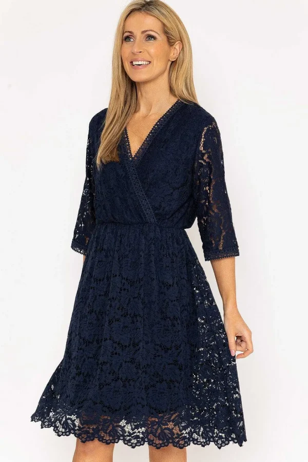 Pala D'oro Sally Midi Dress In Navy*Women Dresses & Jumpsuits