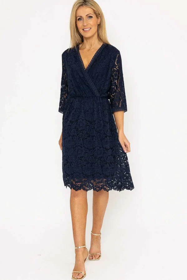 Pala D'oro Sally Midi Dress In Navy*Women Dresses & Jumpsuits