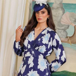 Pala D'oro Sateen Cliodhna Midi Dress In Navy*Women Dresses & Jumpsuits