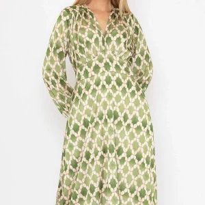 Pala D'oro Sateen Cliodhna Midi Dress In Khaki*Women Dresses & Jumpsuits