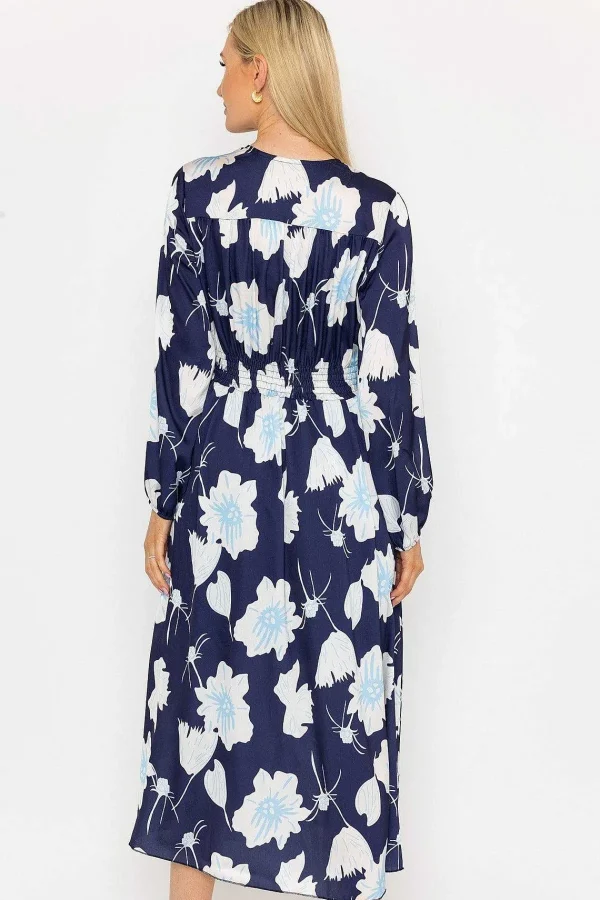 Pala D'oro Sateen Cliodhna Midi Dress In Navy*Women Dresses & Jumpsuits