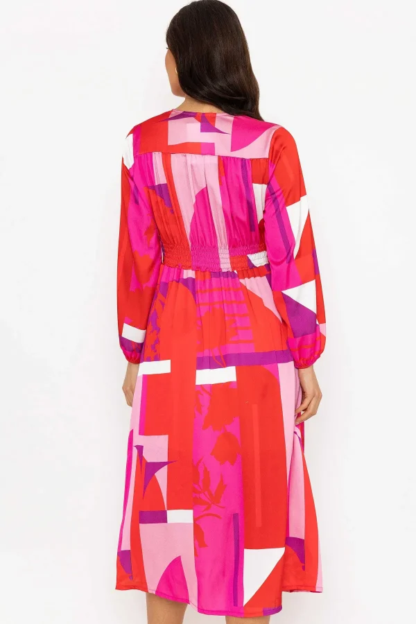 Pala D'Oro Sateen Cliodhna Midi Dress In Red*Women Dresses & Jumpsuits